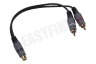 Easyfiks Tulp Splitter Contra RCA Female - 2x Tulp RCA Male