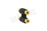 Easyfiks Tulp Adapter 2x Contra RCA Female - 2x Contra RCA Female