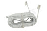Easyfiks Telefoonkabel Wit, 2x RJ11 6p4c Male, 10.0 Meter