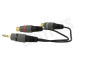 Easyfiks Jack Verloopkabel 3.5mm Male - 2x Tulp Contra RCA Female