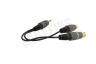 Easyfiks Jack Verloopkabel 3.5mm Male - 2x Tulp Contra RCA Female