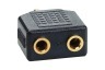 Easyfiks Jack Splitter 3.5mm Male - 2x Contra 3.5mm Female
