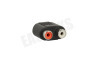 Easyfiks Jack Verloopstekker 3.5mm Male-2x Tulp Contra RCA Female