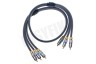 Hirschmann Tulp Kabel Component Kabel, 3x Tulp RCA Male - 3x Tulp RCA Male