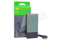 Universeel GPPBM10CGRMSR256 M2+ 10C  Powerbank GP 10.000 mAh, groen geschikt voor o.a. 10.000 mAh 1x USB-A 2x USBC ports