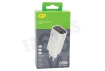 GP 150GPACEGM3A000  GM3A Triple Ports GaN 65W Charger geschikt voor o.a. Power Delivery en Quick Charge 4+