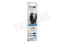 Easyfiks 50062756  C-type USB laad en data kabel 90 graden 200 cm zwart geschikt voor o.a. USB Type C