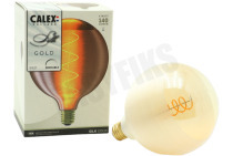 Calex  2001001100 Silk G125 Goud Spiraal Filament E27 4,0W Dimbaar geschikt voor o.a. E27 4,0W 140Lm 1800K Dimbaar