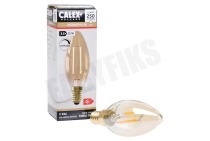 Calex  474489 Calex LED Volglas Filament Kaarslamp 3,5W 200lm E14 geschikt voor o.a. E14 B35 Dimbaar