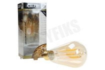 Calex  425414 Calex LED volglas Filament Rustieklamp 240V 4W 320lm E27 geschikt voor o.a. E27 ST64 Dimbaar