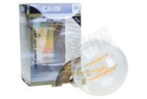Calex  425454 Calex LED volglas Lang Filament Globe lamp 4W E27 geschikt voor o.a. E27 GLB95 Helder, Dimbaar