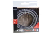 Calex 940268 Calex Textiel Omwikkelde  Kabel Grijs 3m geschikt voor o.a. Max. 250V-60W