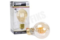 Calex  1001001900 Standaard Goud Flex Filament Dimbaar E27 5,5W geschikt voor o.a. E27 5,5W 2100K, 470 Lumen