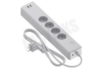 Calex  429228 Smart Stekkerdoos + USB geschikt voor o.a. tot 6 apparaten