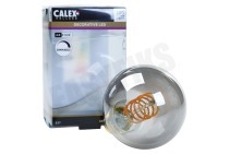 Calex  1001001200 Globe LED lamp Flexible Filament Titanium E27 Dimbaar geschikt voor o.a. E27 4W 136lm 1800K Dimbaar