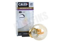 Calex 473884  Kogel LED lamp Flexible Filament Gold E27 Dimbaar geschikt voor o.a. E27 4W 120lm 2100K Dimbaar