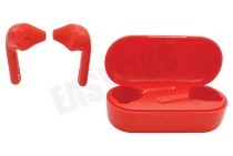 Universeel DEFD4273  True Basic Earbud, Rood geschikt voor o.a. Draadloos, Bluetooth 5.2, USB-C