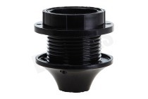 Elektra 0032017  Lamphouder E27 60W zwart geschikt voor o.a. Fitting met ring