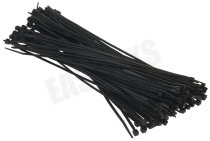 Elektra 006662  Bundelbandjes 200x3.6 mm zwart geschikt voor o.a. Tie-wrap
