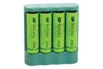GP 130B421USB210AAC4 B421 USB  Batterijlader Recyko 4x AA 2100mAh geschikt voor o.a. + 4 AA 2100mAh batterijen