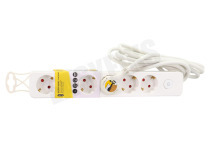 Tafelcontactdoos 3x 1.5mm2 1.5 Meter Wit