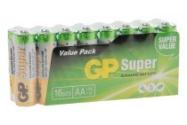 GP 03015AS16  LR6 Super Alkaline AA geschikt voor o.a. LR06 -incl.verw.bijdrage-