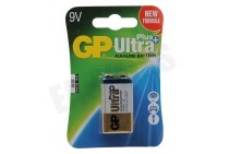 GP 0301604AUP-U1  6LR61 Ultra Plus Alkaline 9V geschikt voor o.a. E blokje Ultra Plus Alkaline