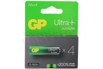 GP GPULP15A923C4 LR06 AA batterij GP Alkaline Ultra Plus 1,5V 4 stuks geschikt voor o.a. Penlite Ultra Plus Alkaline