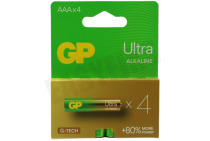 GP GPULT24A255C4 LR03 AAA batterij GP Alkaline Ultra 1,5V 4 stuks geschikt voor o.a. Potlood Ultra Alkaline