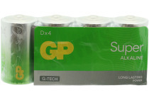 LR20 D batterij GP Super Alkaline Multipack 1,5V 4 stuks