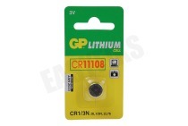 GP 070CR13NC1  CR11108 Lithium CR11108 - 1 knoopcel geschikt voor o.a. CR11108 DL1/3N