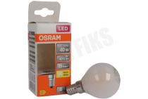 Osram 4058075436480  LED Retrofit Classic P40 E14 4,0W Mat geschikt voor o.a. 4,0W, 2700K, 470lm