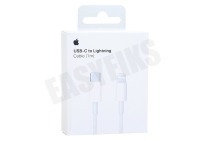Apple AP-MM0A3  MM0A3ZM/A Apple USB-C naar Lightning geschikt voor o.a. Apple 8-pin Lightning connector
