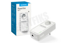 Technetix  11201901 Powerline G.Hn WiFi (Fast roaming) geschikt voor o.a. inclusief 1 meter CAT6-kabel