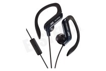 JVC HAEBR25BE Hoofdtelefoon HA-EBR25-BE Sport Ear Clip Black geschikt voor o.a. Zweetbestendig IPX2, Bass Boost