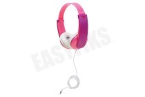 JVC HAKD7PNE Hoofdtelefoon HA-KD7-PNE Tinyphones Pink geschikt voor o.a. Voor kinderen vanaf 3 jaar