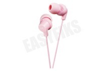 JVC HAFX10LPEF Hoofdtelefoon HA-FX10-LP-E In Ear Stereo Headphones Powerful Sound Light Pink geschikt voor o.a. Roze met 1,2 meter snoer