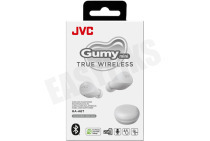 JVC HAA6TWU Oortje HA-A6T Gumy Mini True Wireless Oordopjes, Wit geschikt voor o.a. IPX4 Water bestendig