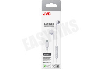JVC HAFR17UCWU Koptelefoon HA-FR17UC Smartphone Earbuds USB-C, Wit geschikt voor o.a. USB-C