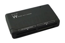 Ewent EW1050 64-in-1  Kaartlezer USB 2.0 geschikt voor o.a. USB 2.0  zwart