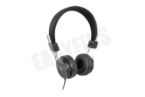 Ewent  EW3573 Opvouwbare on-ear hoofdtelefoon geschikt voor o.a. Stereo 3.5mm plug Zwart