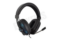 Play  PL3321 Over-ear Gaming Headset met microfoon en RGB leds geschikt voor o.a. Stereo 3.5mm jackplug