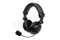 Ewent Hoofdtelefoon EW3564 Over-ear Headset met Microfoon en Volumeregeling geschikt voor o.a. Handsfree communicatie