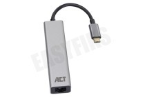 ACT AC7055 3-Poorts USB-C 3.2  Hub met Gigabit Ethernet Poort geschikt voor o.a. USB-C 3.2 (USB 3.0)