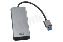 ACT AC6121 4 Poorts USB 3.0  Hub USB-A geschikt voor o.a. USB 3.0, USB-A