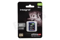 Integral INSDH8G10-80U1  Memory card Class 10 80MB/s geschikt voor o.a. SDHC card 8GB