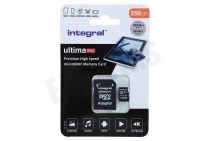 Integral INMSDX256G-100/90V30  UltimaPro High Speed Micro SDXC Class 10 256GB geschikt voor o.a. Micro SDHC card 256GB