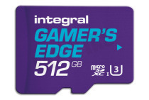 Integral INMSDX512G10-180V30GE  INMSDX256G10-100V30GE 512GB V30 Gamer's Edge microSDXC Card - Class 10 geschikt voor o.a. Class 10, Nintendo Switch