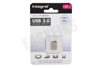 Integral  INFD128GBFUS3.0 128GB Metal Fusion USB 3.0 Flash Drive geschikt voor o.a. USB 3.0