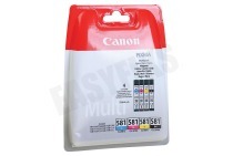 Canon CANBC581MP  2103C004 Canon CLI-581 Multipack geschikt voor o.a. Pixma TR7550, TS6150